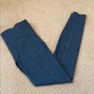 Metallic grey lululemon leggings